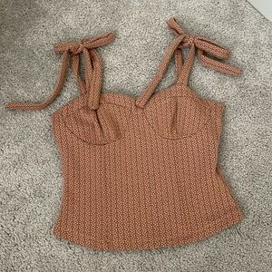 Free People knitted corset like top